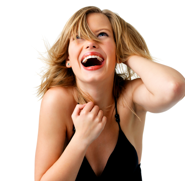 laughing