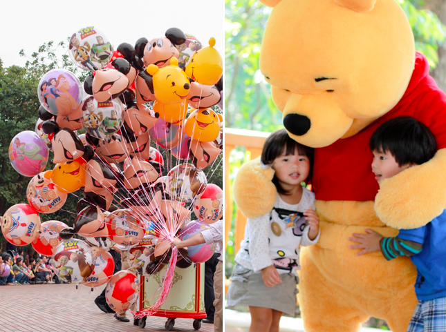kids with pooh